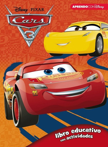 Cars 3 (libro Educativo Disney Con Actividades), De Disney,. Editorial Cliper Plus, Tapa Blanda En Español