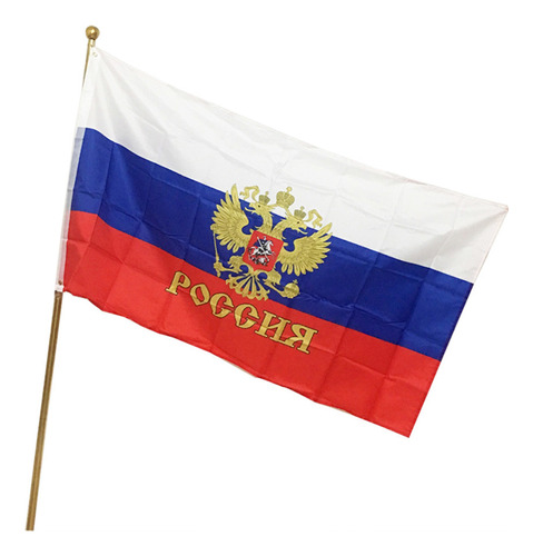 Bandera Nacional De Rusia, Poliéster, 90 X 150 Cm