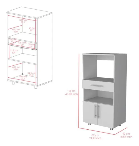 Modulo Microondas Worland-blanco