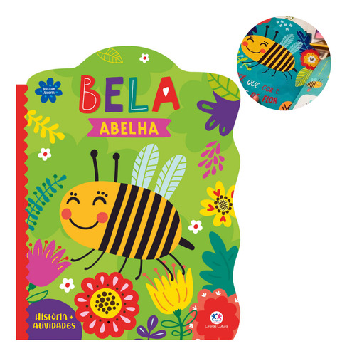 Livro Infantil Leia Com Carinho Bela Abelha Cartonado Recortado