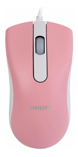 Mouse Optico Philips M101 Pink Usb 1000 Dpi Ambidiestro