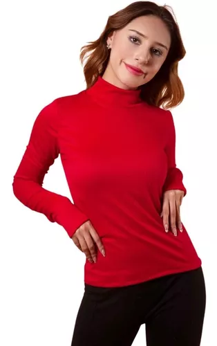 Espantar desarrollo de Independientemente Blusa Roja Cuello De Tortuga | MercadoLibre 📦