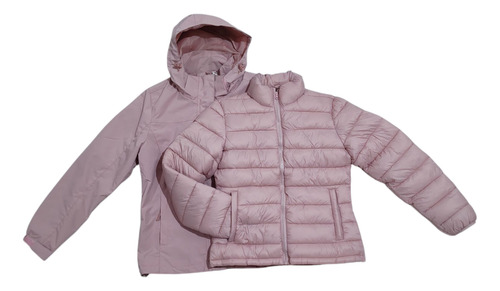 Campera De Mujer Dos En Uno Desmontable Impermeable M Al 8xl