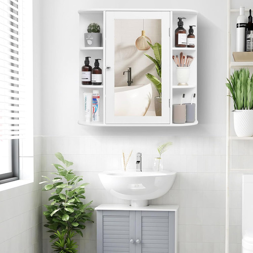 Clóset De Pared De Baño 1 Puerta De Espejo, Clóset O...