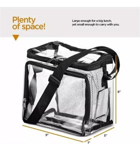 Bolsa De Almuerzo Transparente Con Cremallera 2024 /56.
