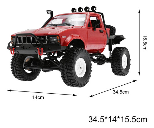 Camión Rc A Escala 1/16 C14 Rc Rock Crawler 2,4 Ghz Para