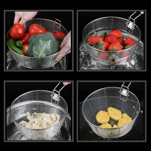 Cesta Para Freír, Colador De Alimentos, Cocer Al, Sg