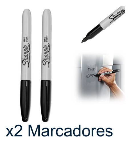 Marcadores Sharpie Permanentes Punta Fina - Negro Azul Rojo