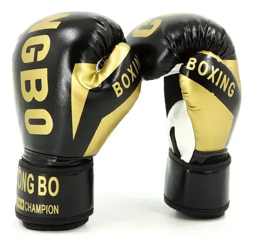 Luva De Boxe Infantil Ajustável Proteção Único Preto W2