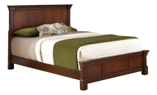 The Aspen Rustic Cherry - Cama Queen De Home Styles