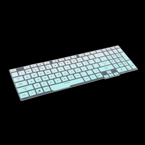 4 Protector De Teclado Skin Thin Silicona Azul Degradado