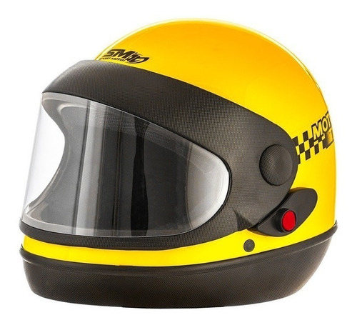 Capacete Fechado Pro Tork Sport Moto Amarelo Moto Táxi Tamanho do capacete 60