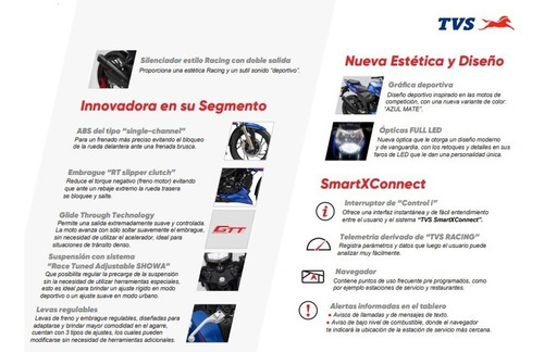 Imagen 10 de 22 de Tvs Rtr 200 Fi 4v Inyeccion Abs Nuevo Modelo Con Sliders