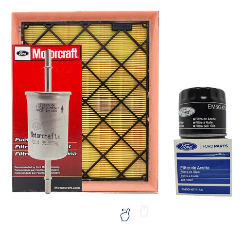 Kit 3 Filtros Aire Aceite Combust Ford Maverick 2.0 Original