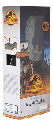 Giganotosaurio, Jurassic World Dominion, Mattel 12 Pulgadas