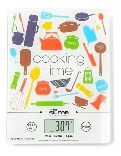 Balanza de cocina digital Silfab Cooking pesa hasta 3kg