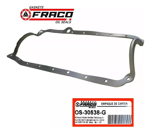 Empacadura Carter Motor Chevrolet 350/ 305 Vortec/ Tbi