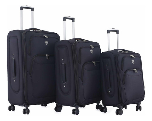 Set De Maletas De Viaje 360 Ligeras Y Resistente Con Candado