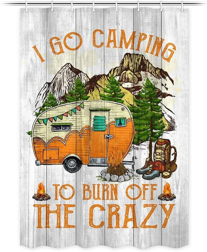 Cortina Ducha Rv Para Camper Rustico Campamento Viaje X