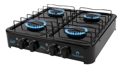 Parrilla Estufa De Gas Lp 4 Quemadores Negro