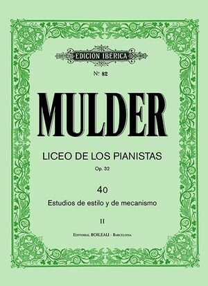 Liceo De Los Pianistas Op.32 Vol.ii - Mulder, Ricardo