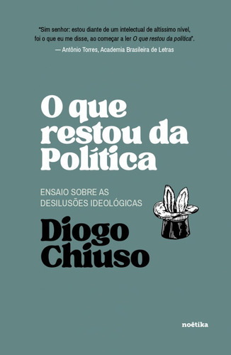 O Que Restou Da Política: Ensaios Sobre As Desilusões Ideológicas, De Diogo Chiuso. Editora Noétika, Capa Mole, Edição 1 Em Português, 2022
