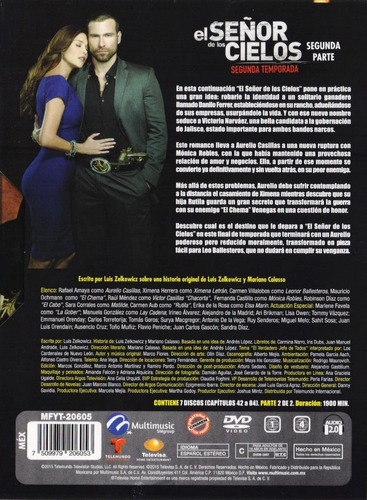 El Señor De Los Cielos Segunda Temporada 2 Dos Parte 1 Dvd