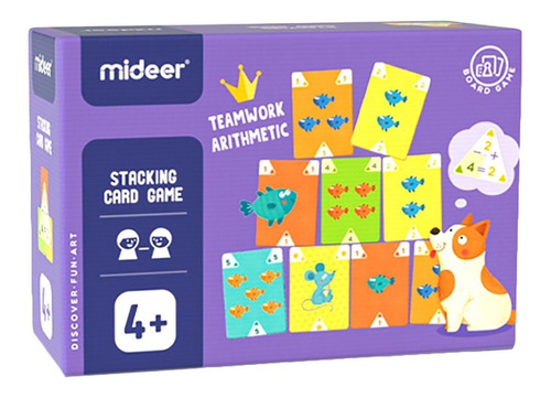 Juego De Mesa Educativo Cartas Apilables Para Niños Mideer 