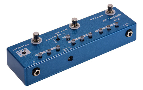 Amplificador De Pedal De Efectos + Delay + Metal Con Carcasa