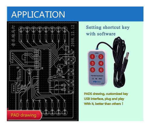 6 Botones Usb Handheld Para Computadora Portátil De