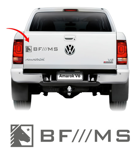 Adesivo Emblema Marca Nova Bf///ms 40x7,5cm