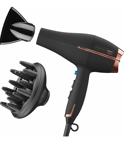 Secadora Para Cabello Conair Infinitipro 1875w Cerámica Color Negro