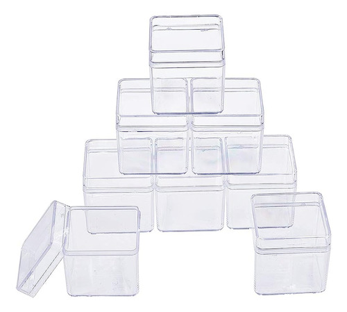 ~? Benecreat 18 Pack Square High Transparency Plastic Bead S