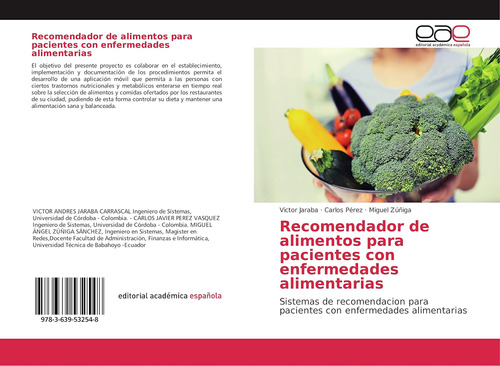 Libro: Recomendador De Alimentos Para Pacientes Con Enfermed