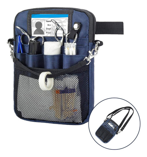 2 Pacote De Enfermeira Com Suporte De Fita, Azul Escuro