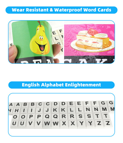 Juego Alphabet Ing: Juguete Con 52 Bloques De Letras Y 60 Ta