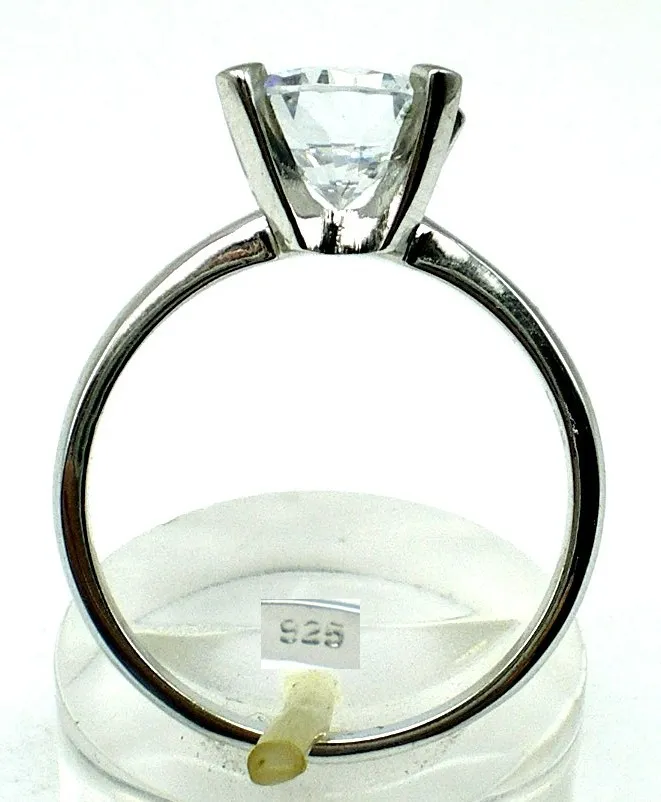 Anillo De Plata 925 Zafiro Ideal Compromiso
