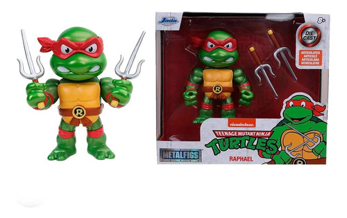 Figura Juguete Raphael 10cm Tortuga Ninja Original Febo