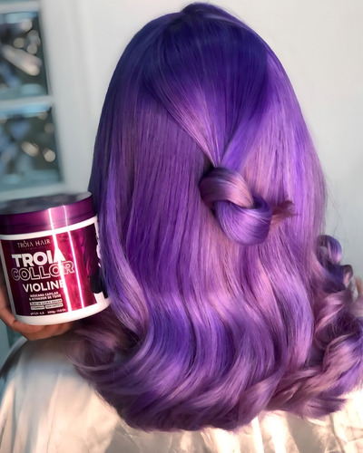 Cómo dejar el pelo violeta Tonalizante Violine Troia Hair