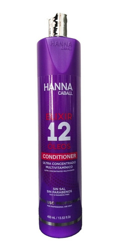 Acondicionador Hanna Caball Elixir 12 Oleos 400ml