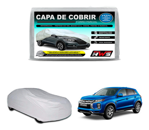 Capa Cobrir Suv Picape Linha Silver Tamanho Xm Forrada Impermeável Marca Hws 211 Sol Chuva Anti Uv cor prateado