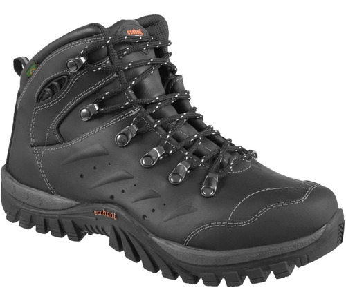 Coturno Ecoboot Em Couro Solado Antiderrapante Palmilha Gel