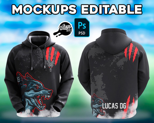 Mockups Editable Psd De Buzo Frente Y Dorso
