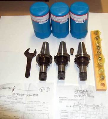 14 Pc Techniks Cat 40 Er 16-4 25k Cnc Collet Chucks Kit- Uub