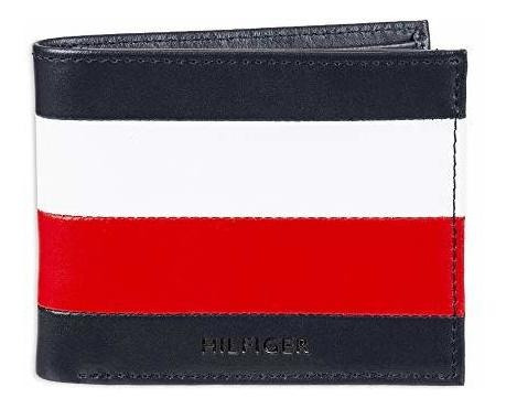 Tommy Hilfiger Funda De Cuero Para Hombre, Negro, Un Dun0g