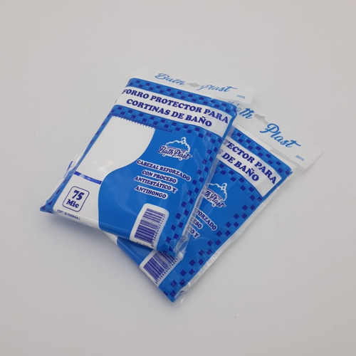 Imagen 2 de 3 de Combo X 2 Protectores Plásticos Para Cortina De Baño 75 Micr
