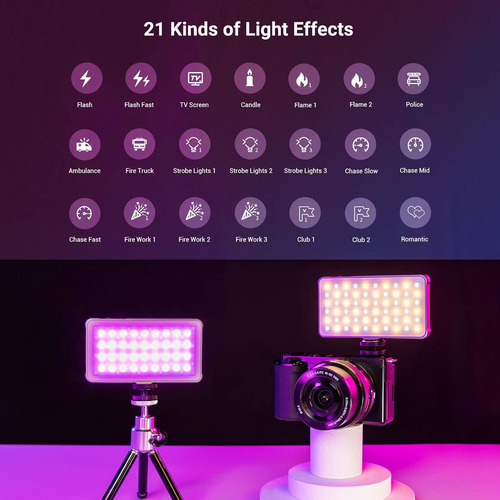 Kit De Luz De Vídeo Rgb P96l De Smallrig, Luz De Cámara Led