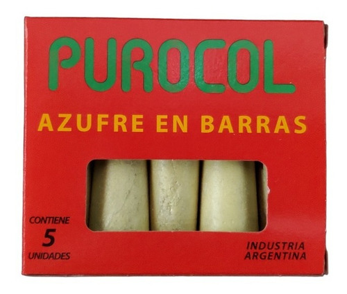 Azufre Barra X 50 Unidades (10 Cajas De 5 Unid.) Mf