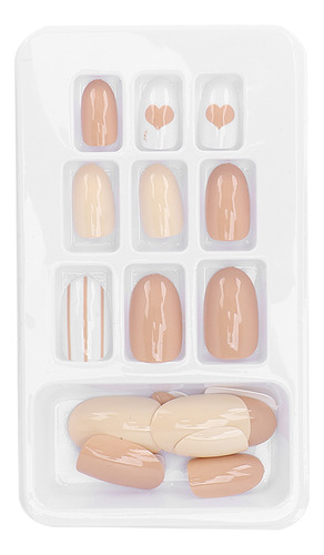 Juego De 24 Uds De Puntas De Uñas Postizas Cubierta