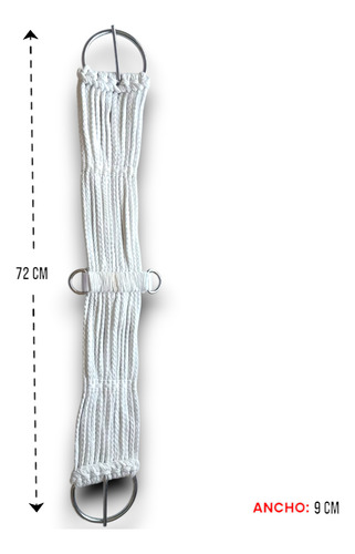 Cincho Blanco, De Algodón Para Caballo
